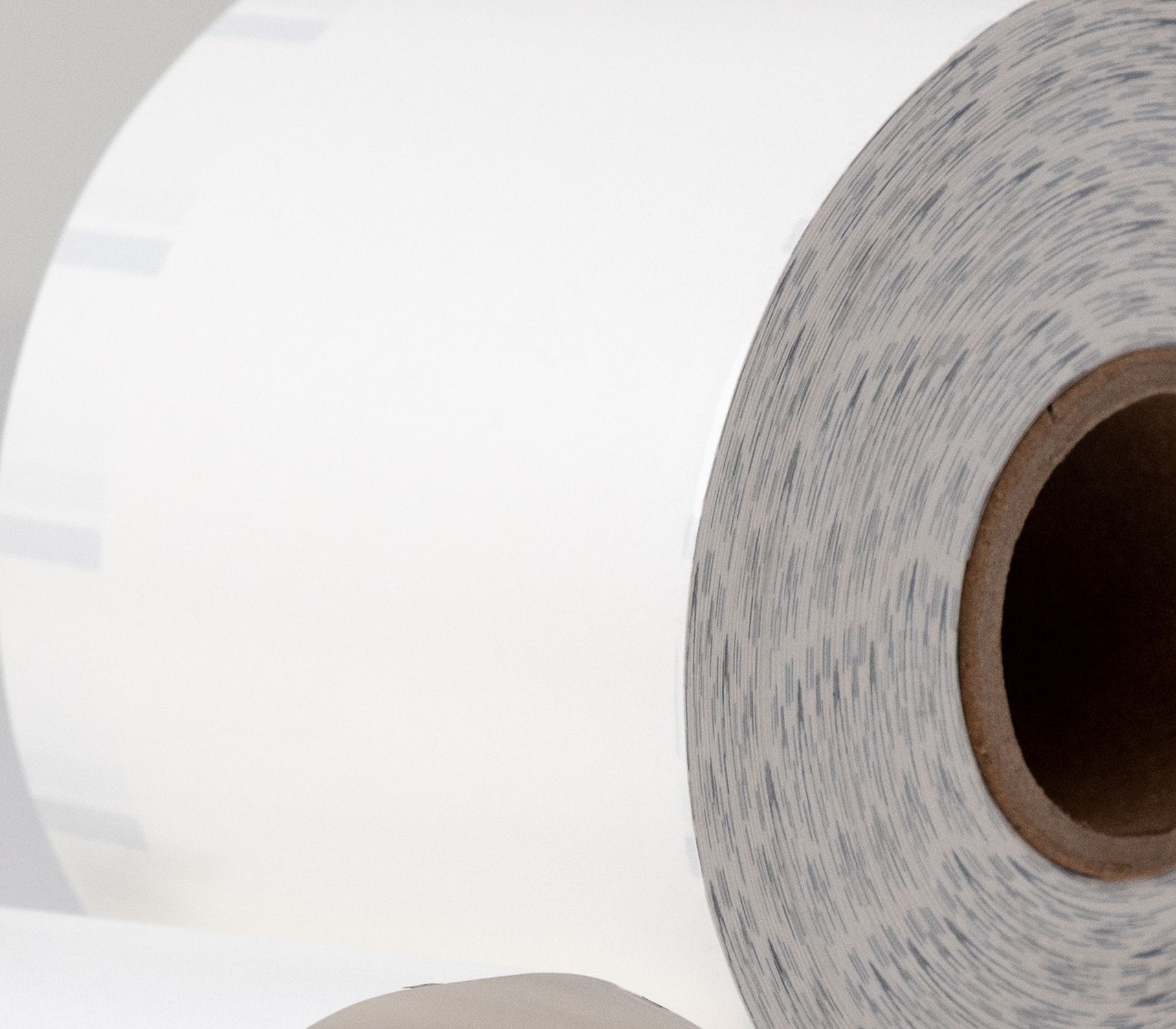 Close-up of a StickyPOS label roll